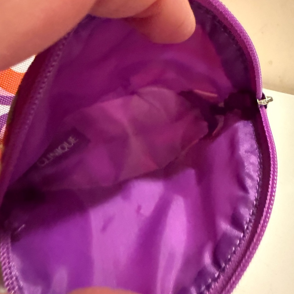 Clinique Purple Cosmetic Bag - Picture 5 of 6